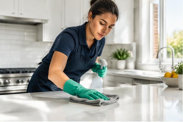 House Cleaning professional at work